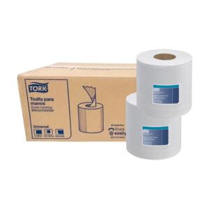 Caja de 6 Rollos de Papel Toalla Fluido Céntrico Adv 837 HD Tork