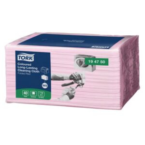 Caja Paños Tork Color Rojo 8x40