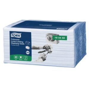 Caja Paños Tork Color Azul 8x40