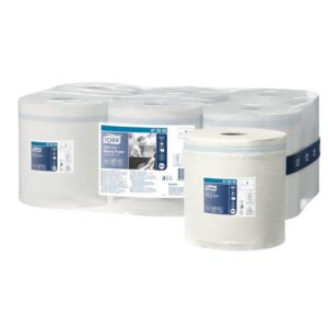 Fardo de 6 Rollos de Papel Toalla Reflex Wipping Paper 857 HS Tork
