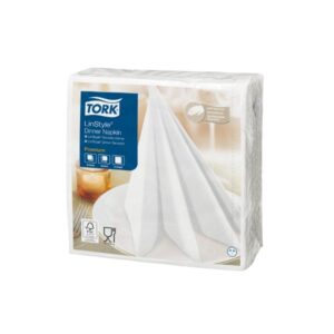 Caja de 12 Paquetes de 50 Servilleta Tork Linstyle Dinner Blanca