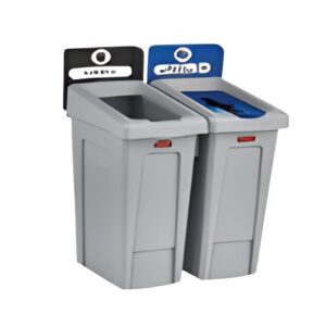 SLIM JIM® Recycling Station 2 Stream Landfill/Mixed Recycling