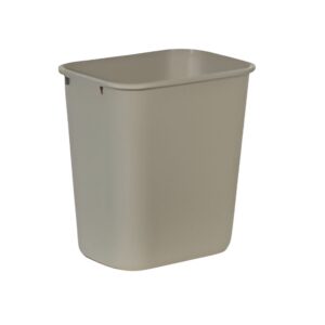 Basurero sin Tapa para Escritorio Beige