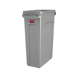 Basurero sin Tapa 87 Litros Gris SLIM JIM RUBBERC