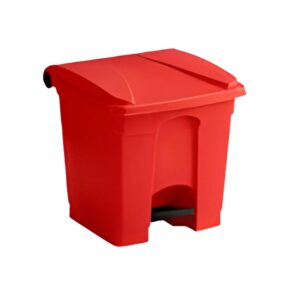 Contenedor Rojo de Basura con Pedal Step On de 8Gal/30Lt