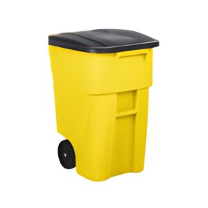 Basurero con Tapa / Ruedas 189.3 Litros Amarillo